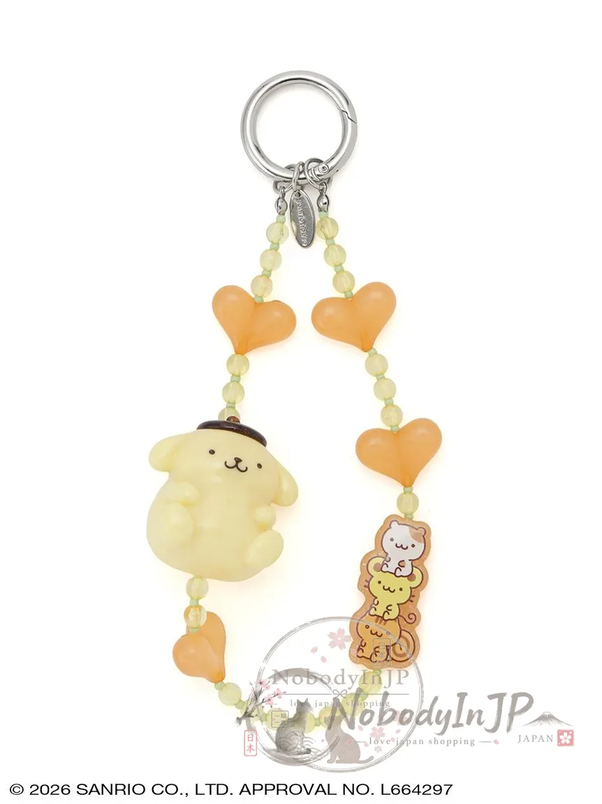 Sanrio house 愛心串珠登山扣吊飾