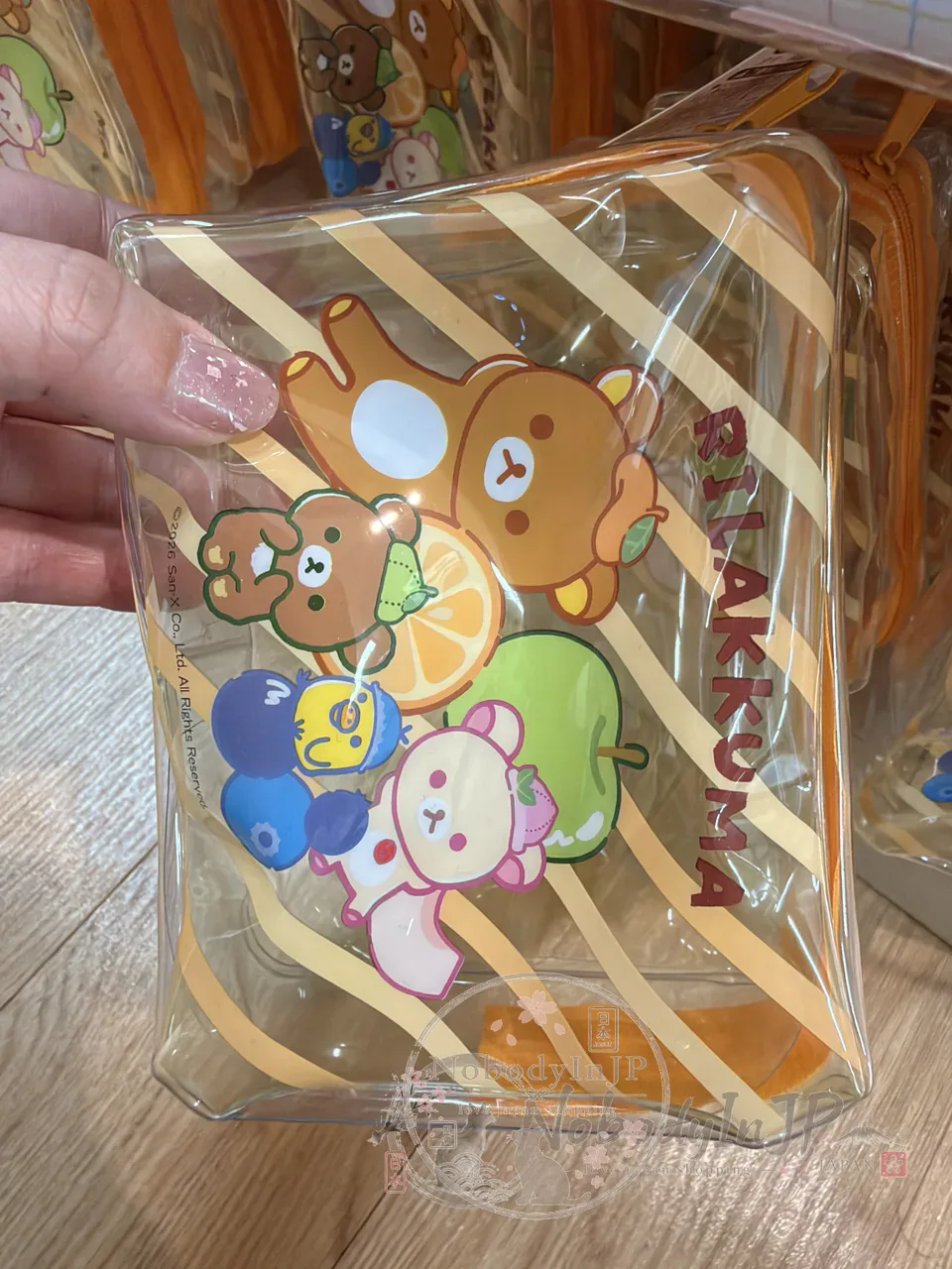 DAISO x San-X聯名PVC透明立體拉錬包