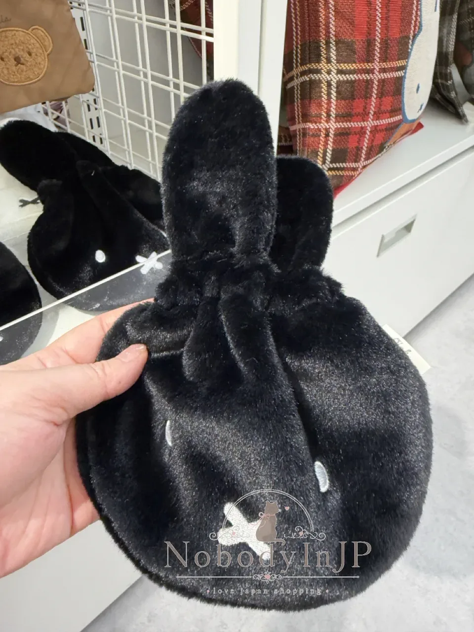 Miffy米菲免FACE FUR九型絨毛束口袋 特價