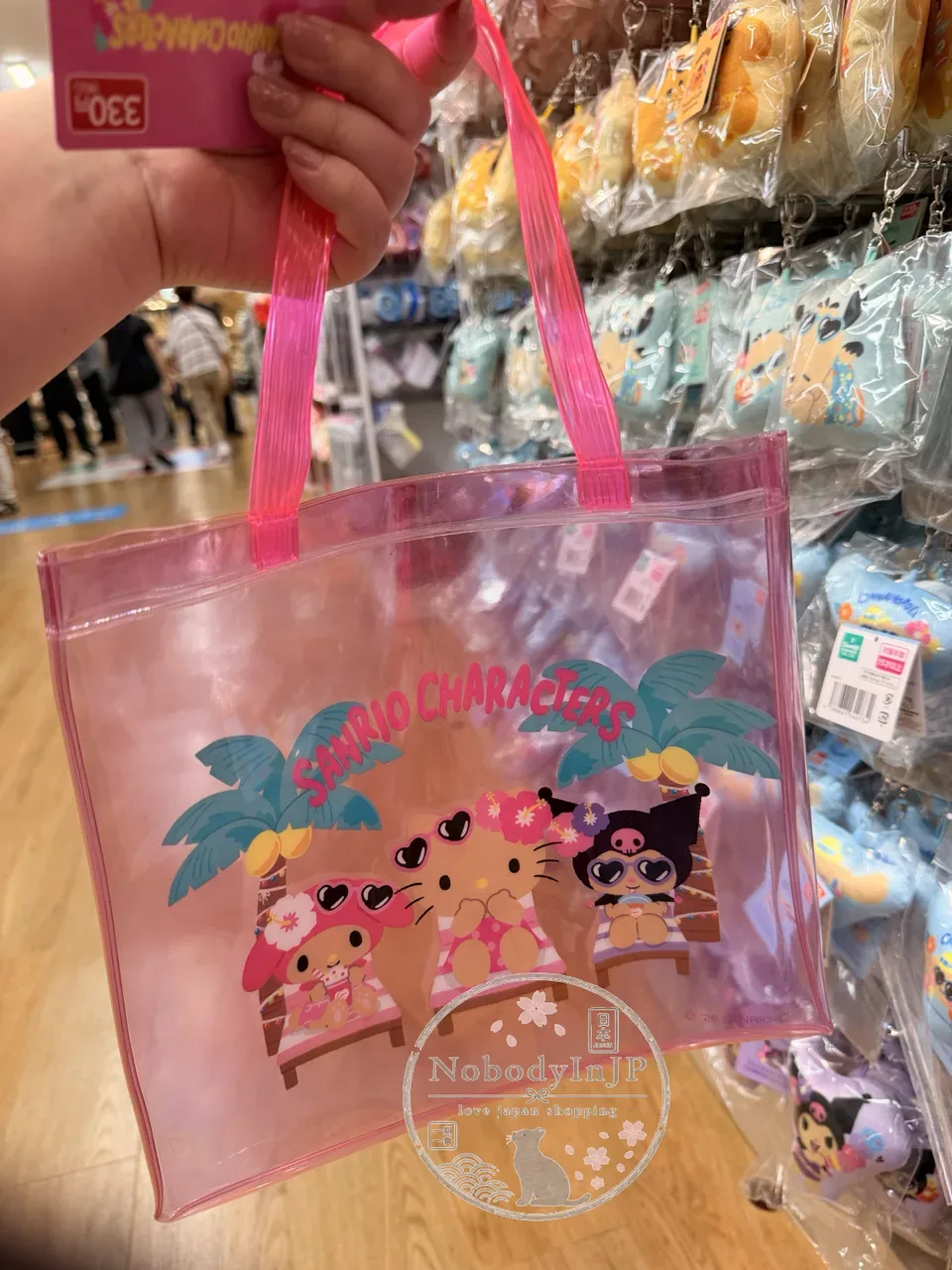 DAISO X Sanrio聯名PVC透明手提袋