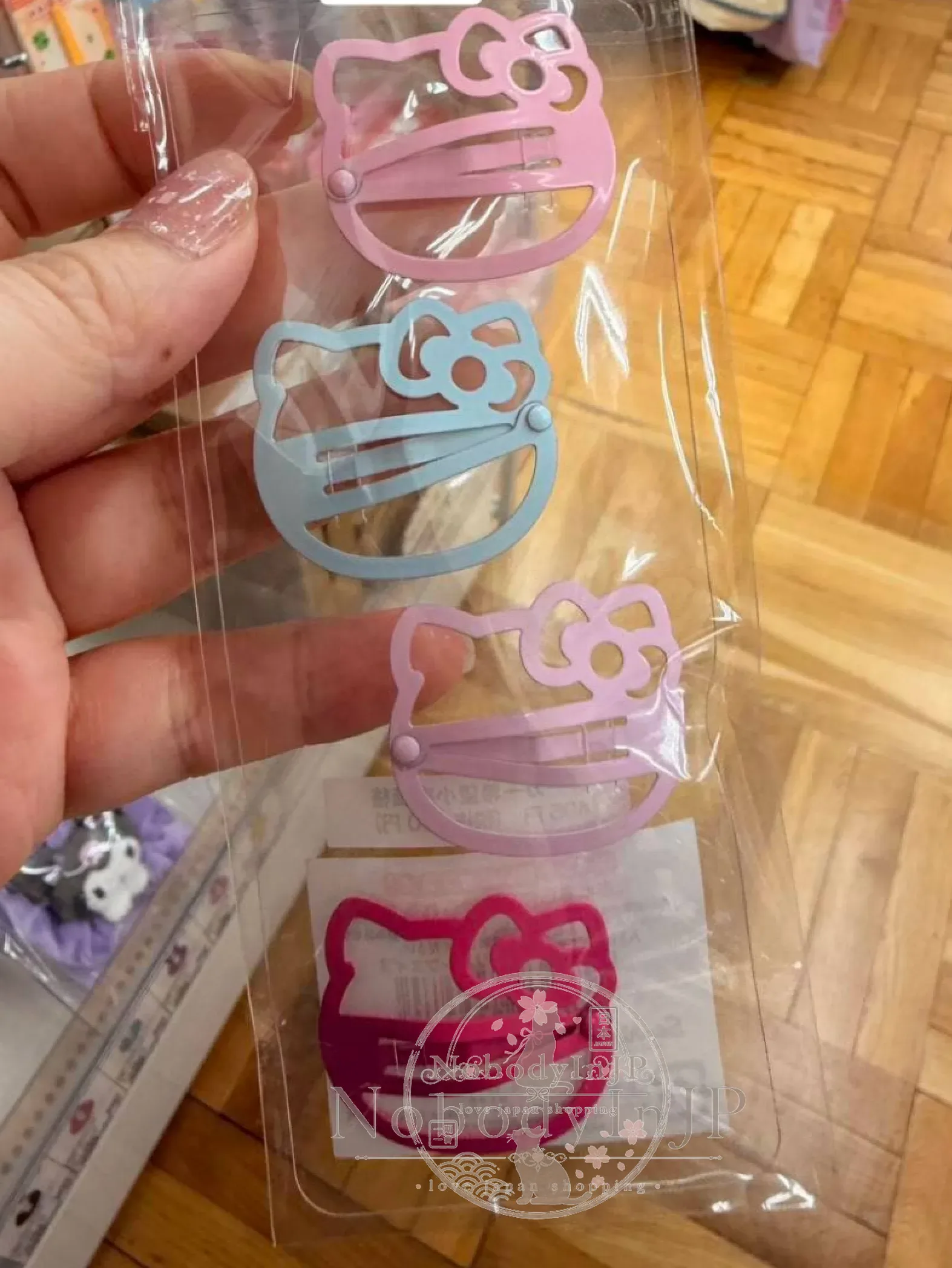 Sanrio 4入FACE一字髮夾髮夾組 特價
