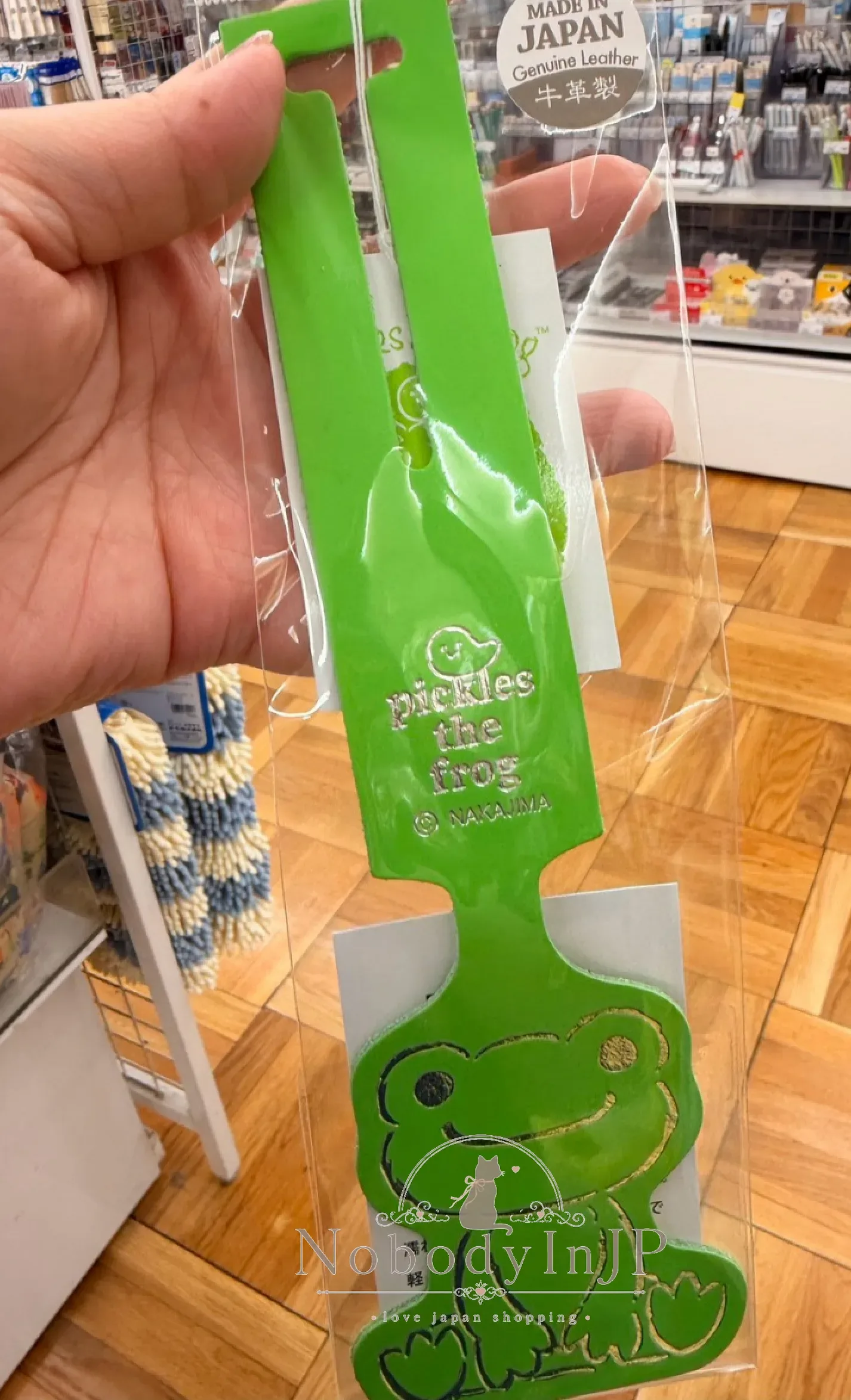 萌蛙匹克日本製牛皮行李吊牌 特價