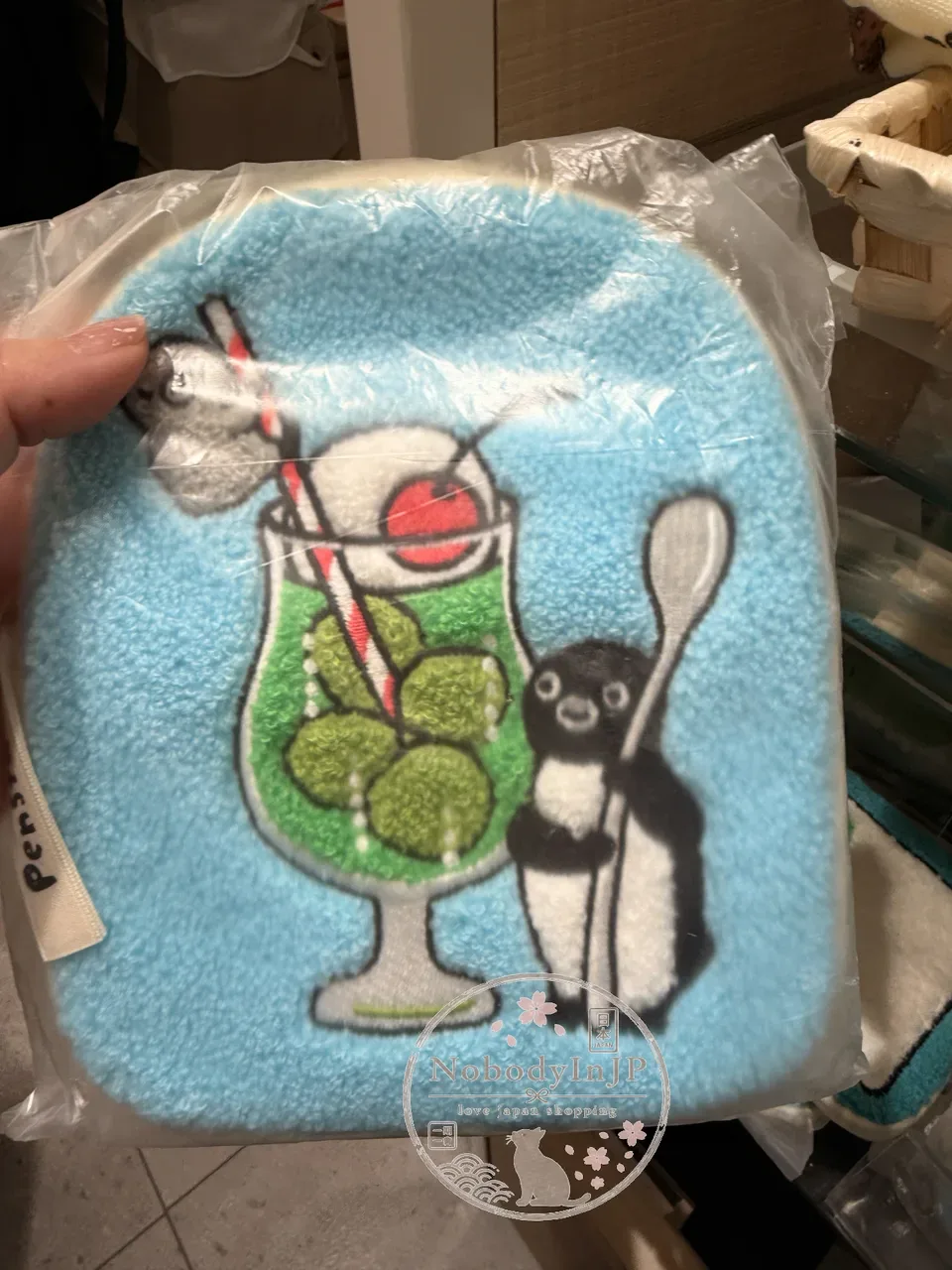 Suica企鵝俄羅斯刺繡拉錬袋