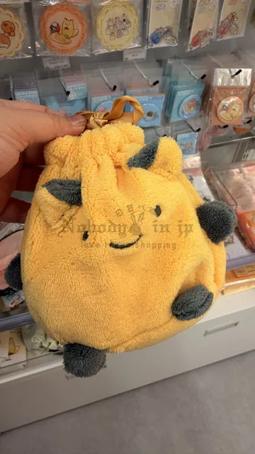 橫溝友里朗萌綺盟三週年紀念絨毛束口袋