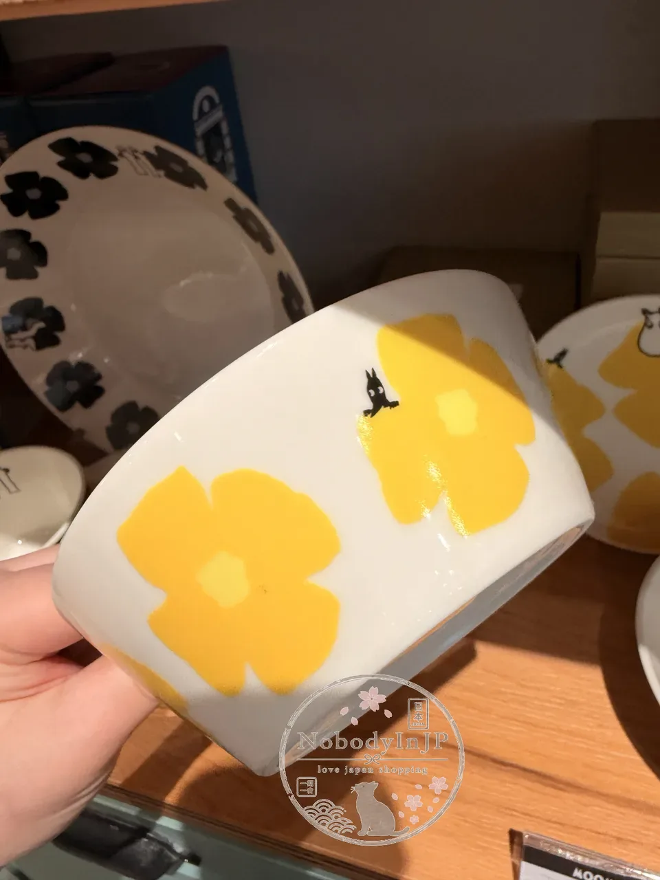 Moomin嚕嚕米日本製KUKAT花朵陶瓷碗