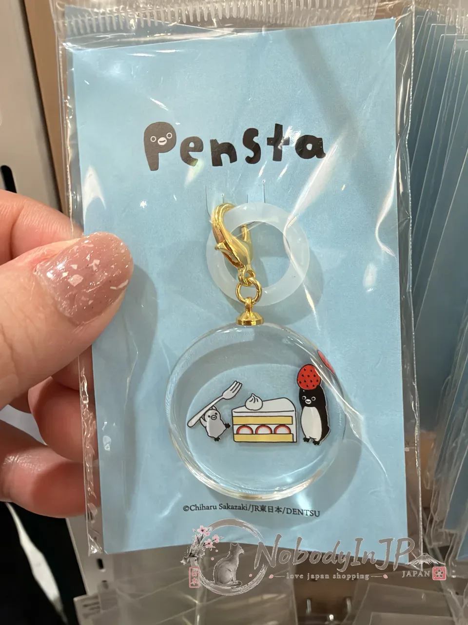 Suica企鵝圓形壓克力識別環
