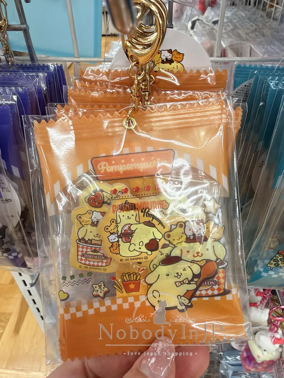 Sanrio 5入貼+PVVC透明掛袋組 特價