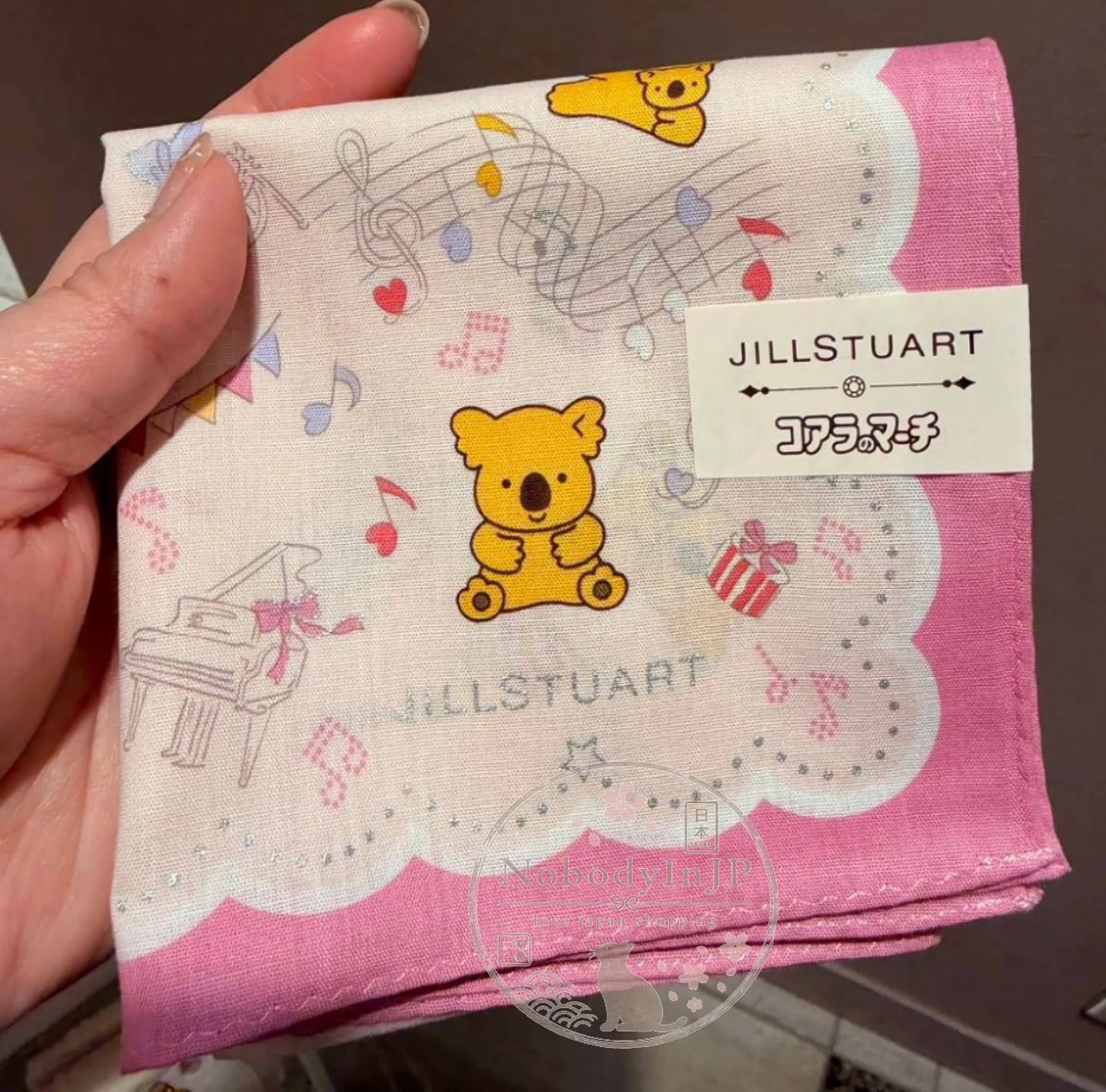 JILLSTUART x 小熊餅乾音符手帕