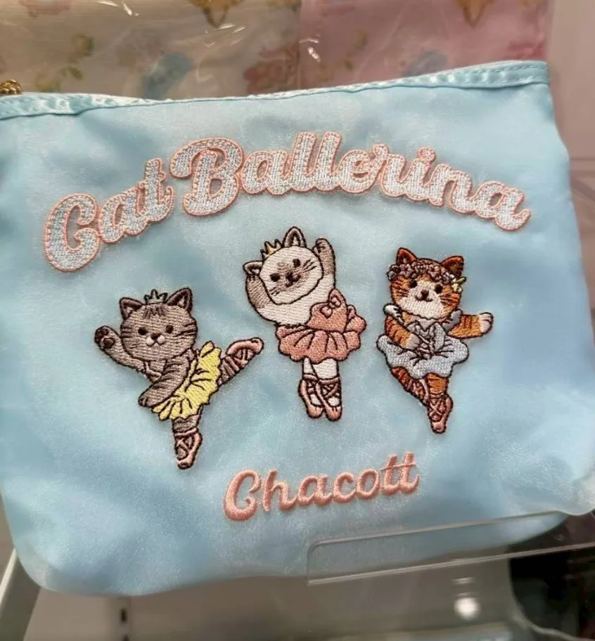 Chacott芭蕾舞專賣店貓咪舞者薄紗手拿包