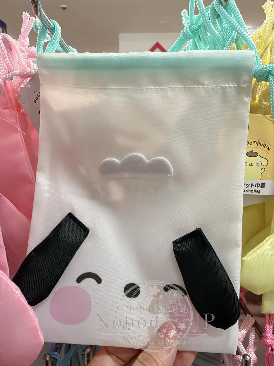 DAISO x Sanrio聯名大頭FACE束口袋