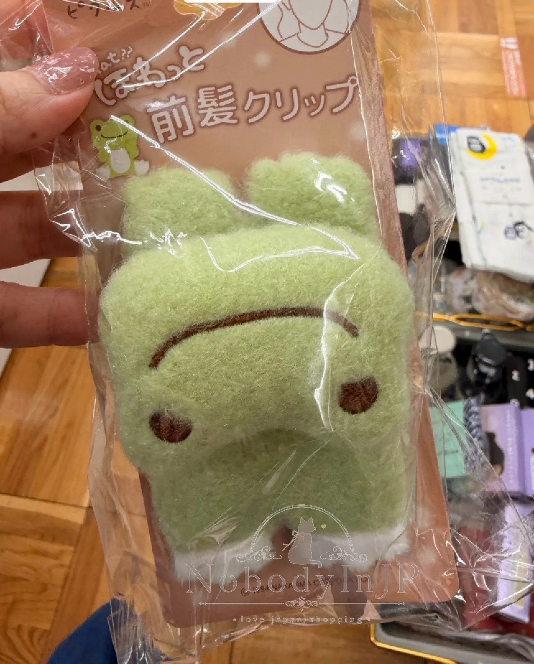 萌蛙匹蛙趴姿絨毛劈啪髮夾 特價