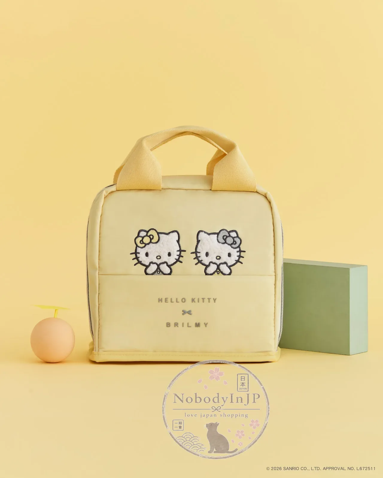 BRILMY x Sanrio kitty 大開口手提化妝包雜誌附錄