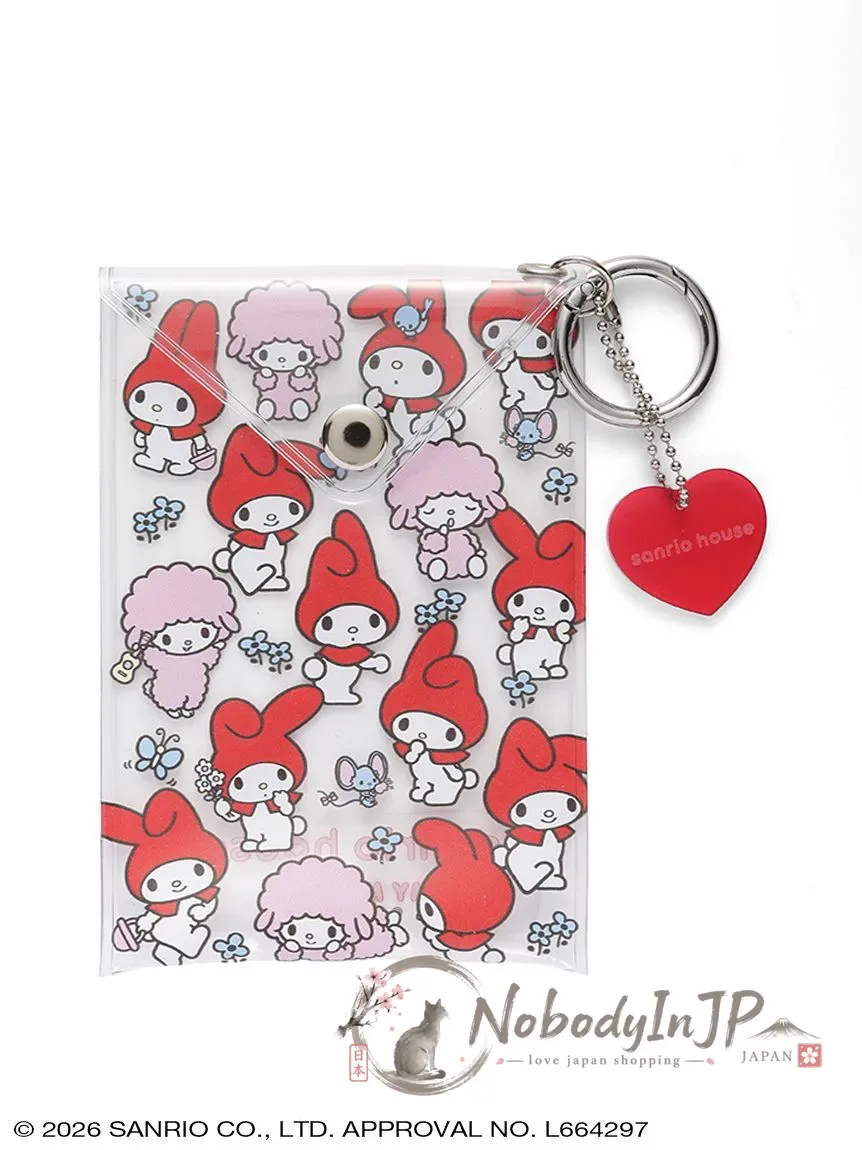 Sanrio houses PVC透明滿版登山扣掛包