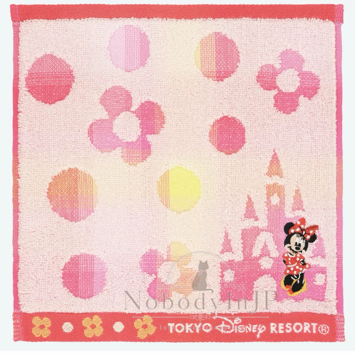 迪士尼樂園粉彩漸層刺繡方巾