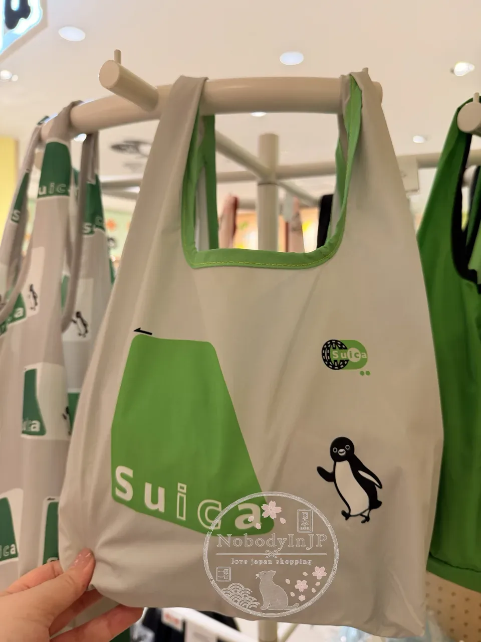 Suica企鵝寬底便當購物袋