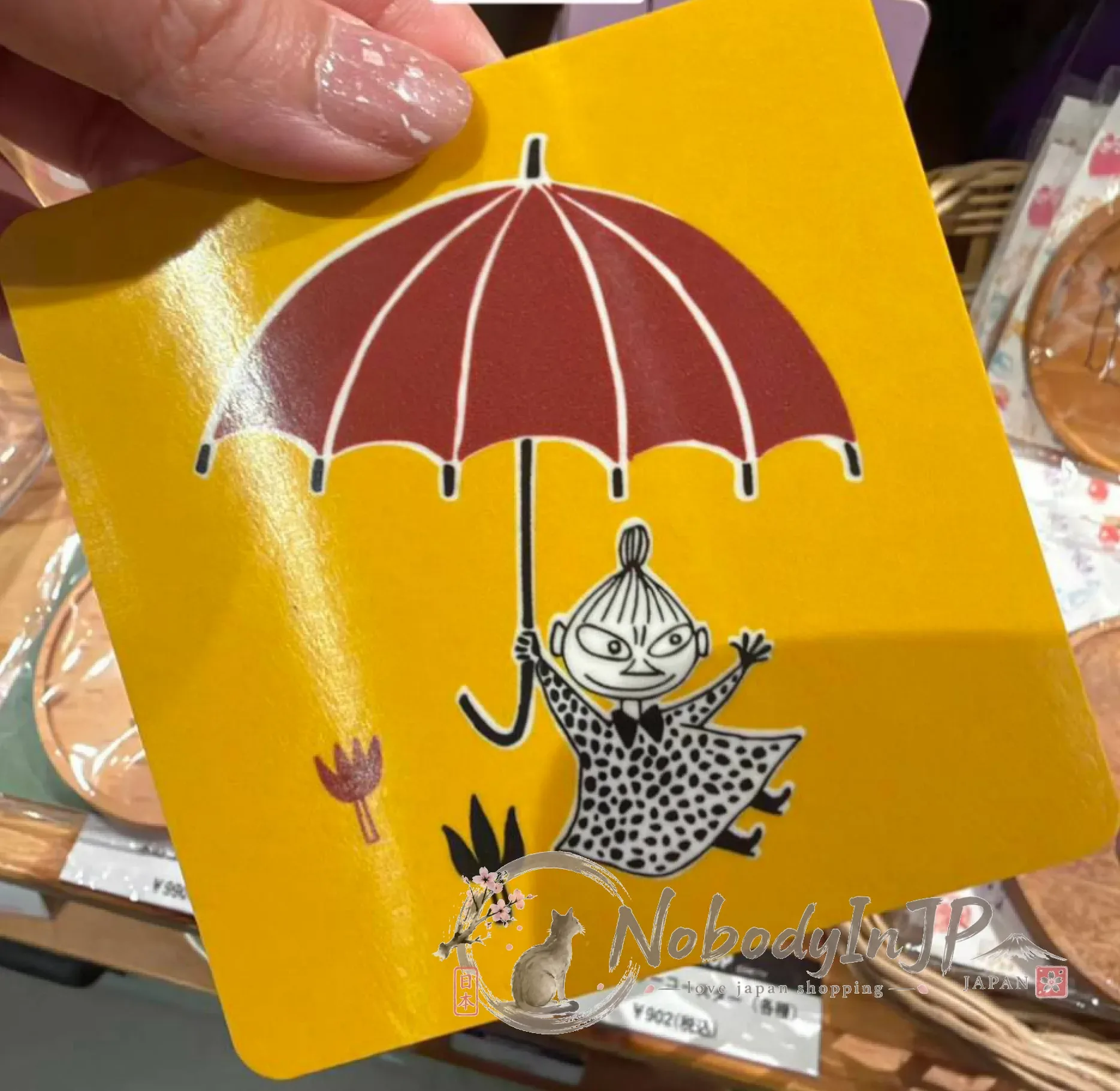 Moomin嚕嚕米Muurla芬蘭蘭樺木方形杯墊