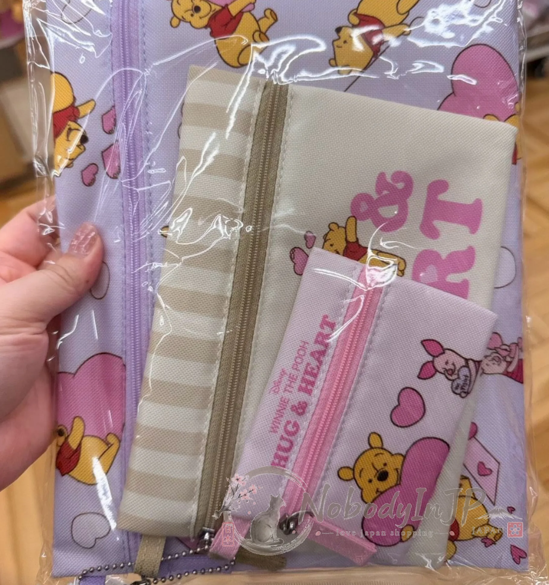 迪士尼通販大中小三入扁形拉錬袋組 特價