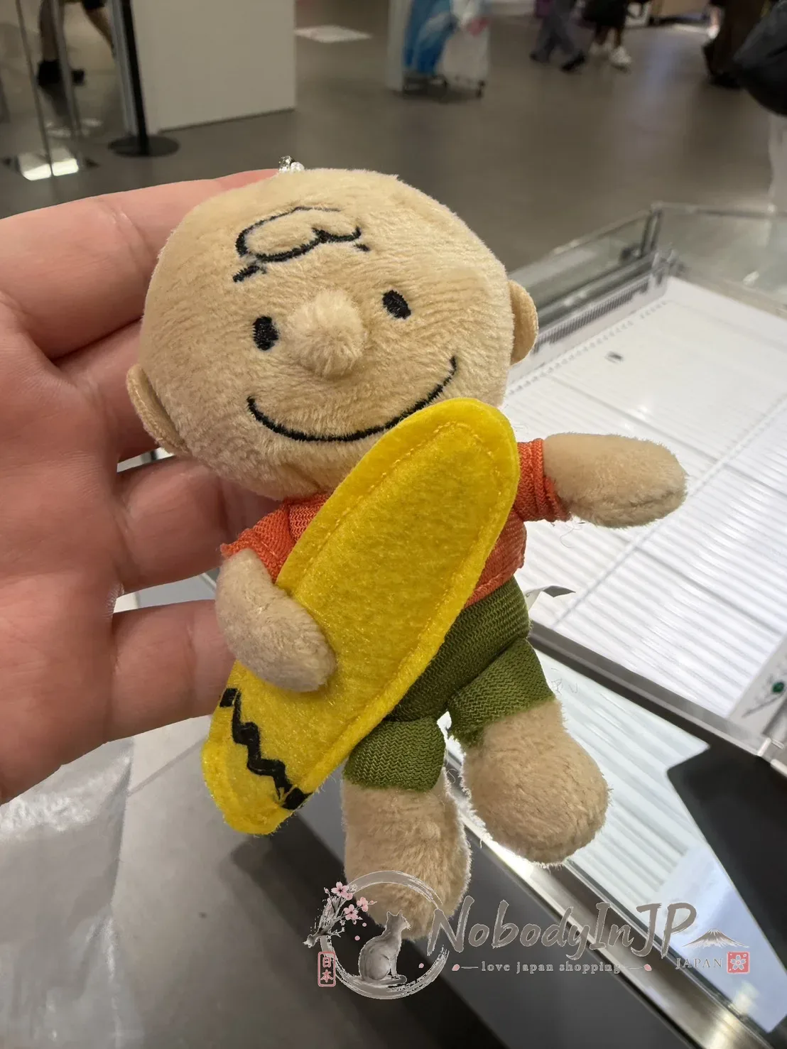 銀座三越SNOOPY期間限定展沖浪系列絨毛吊飾