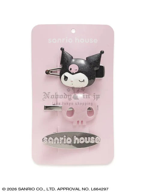 Sanrio house 3入髮夾組
