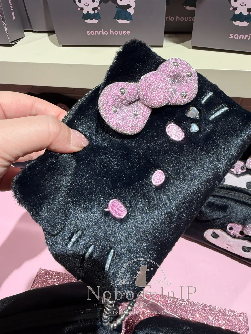 Sanrio house PINKXBLACL A CK系列貝殼拉錬包