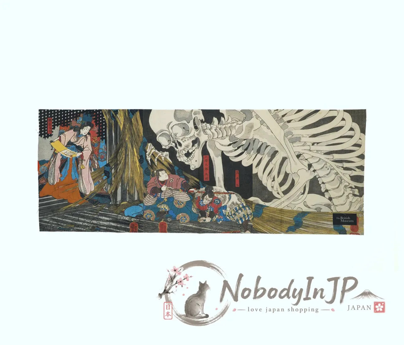 大英博物館江戶世界名畫系列日式紗巾