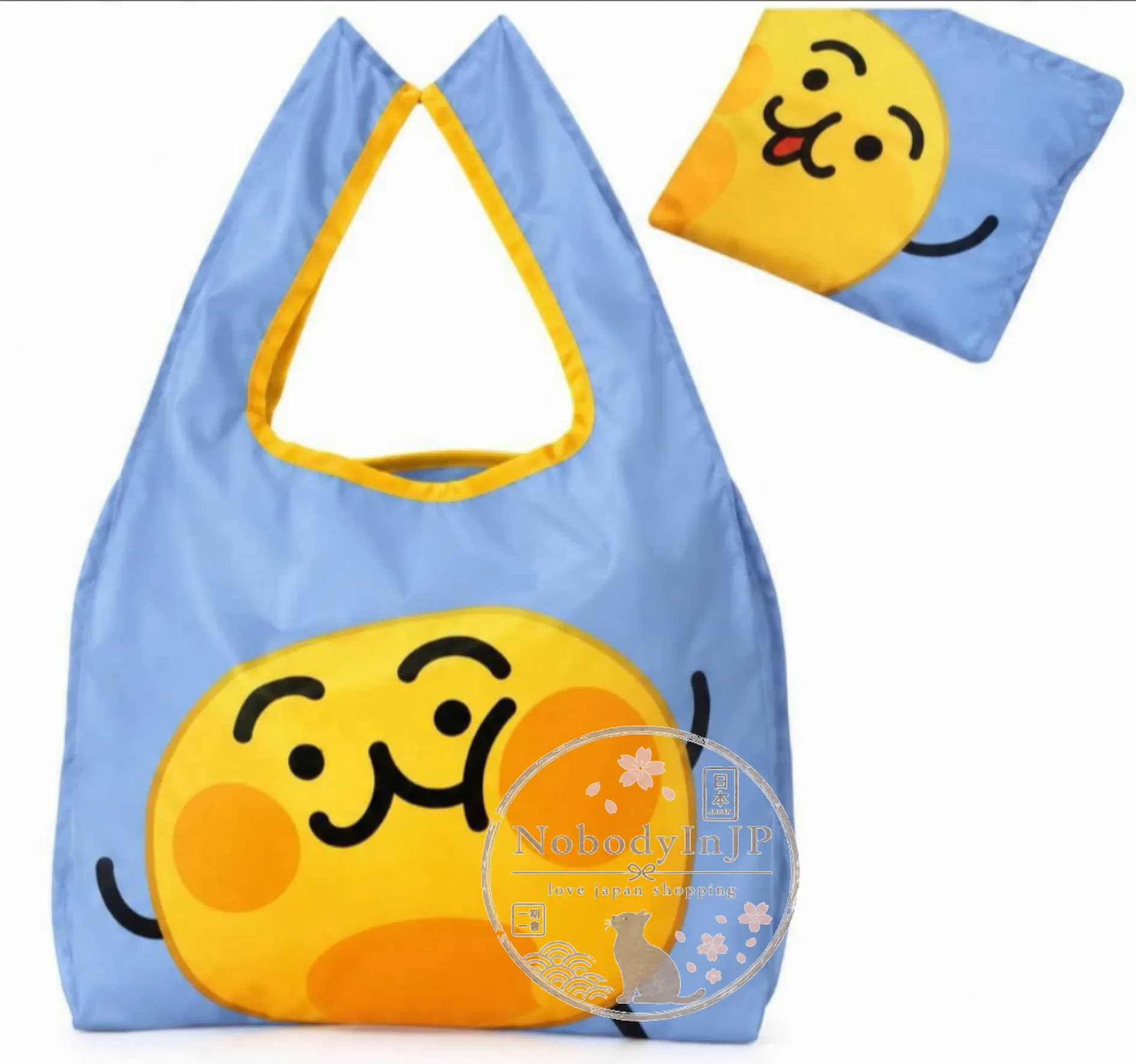 LINE表情貼えもじの子(仮)折疊購物袋