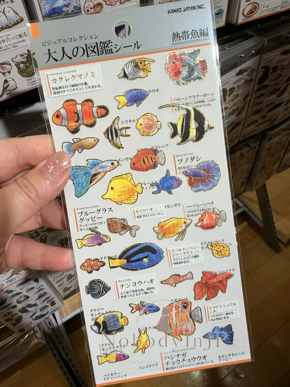 大人の圖鑑海洋生物系貼紙