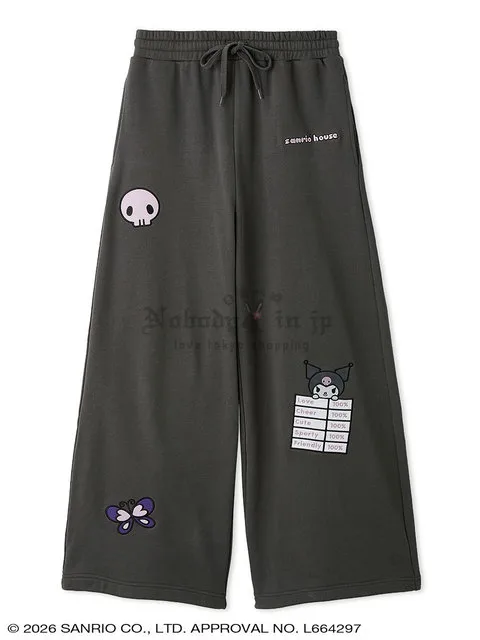 Sanrio house刺繡抓絨運動褲