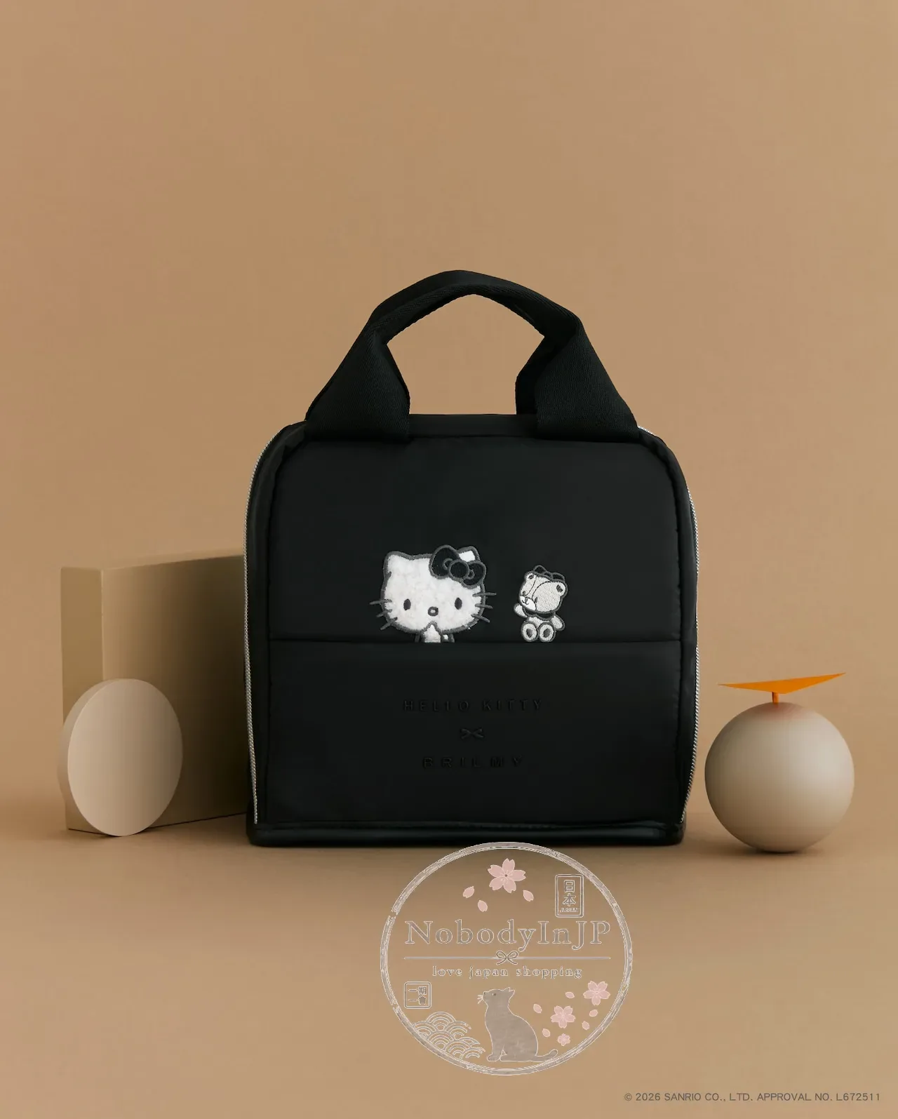 BRILMY x Sanrio kitty 大開口手提化妝包雜誌附錄