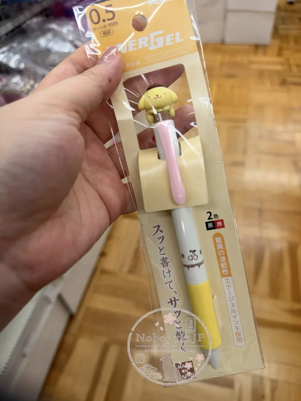 Sanrio立體造型ENENERGEL紅黑兩色速乾原子筆 特價