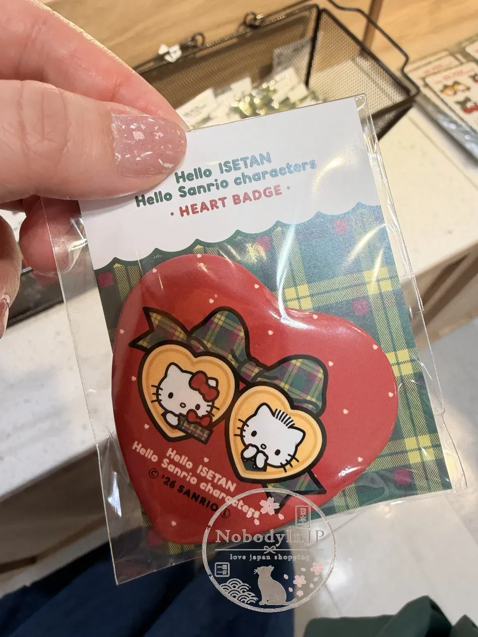 Sanrio伊勢丹期間限定展愛心徽章