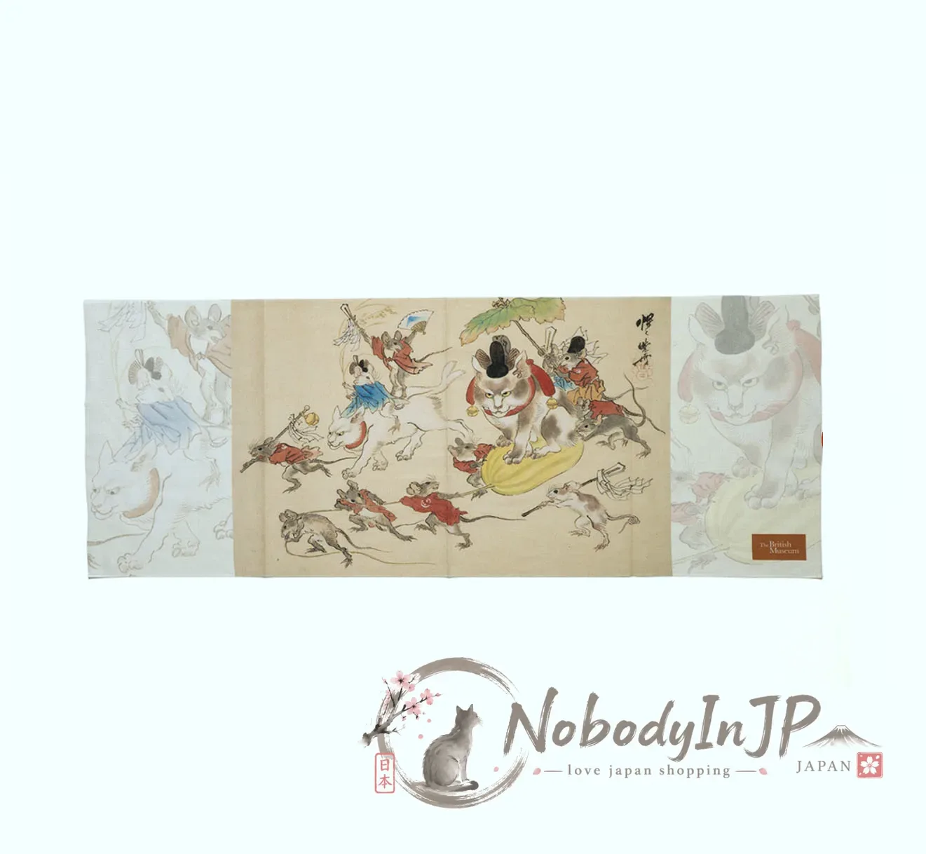 大英博物館江戶世界名畫系列日式紗巾