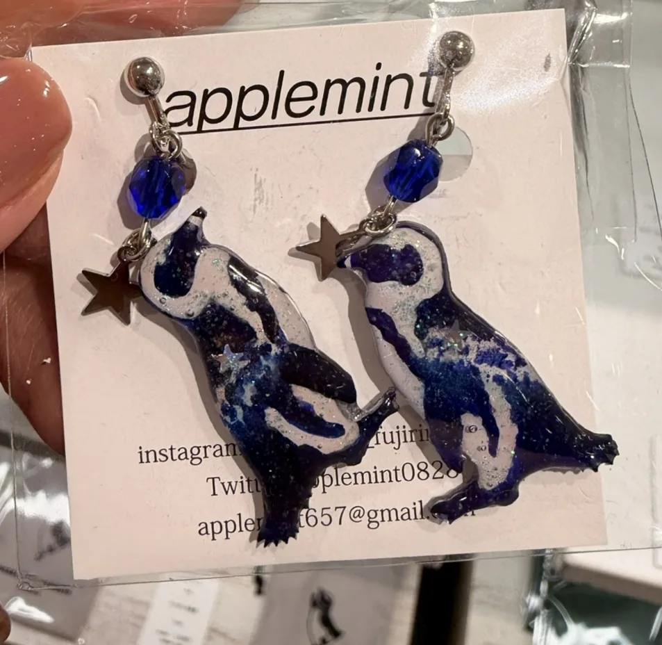 企鵝市集期間限定展夜光耳環
