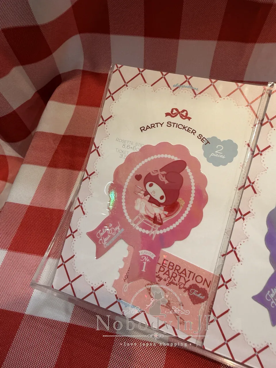 Sanrio伊勢丹期間限定展2入徽章造型貼紙