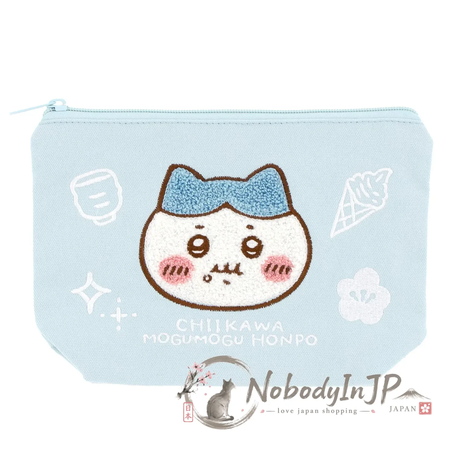 吉伊卡哇本鋪限定刺繡拉錬袋