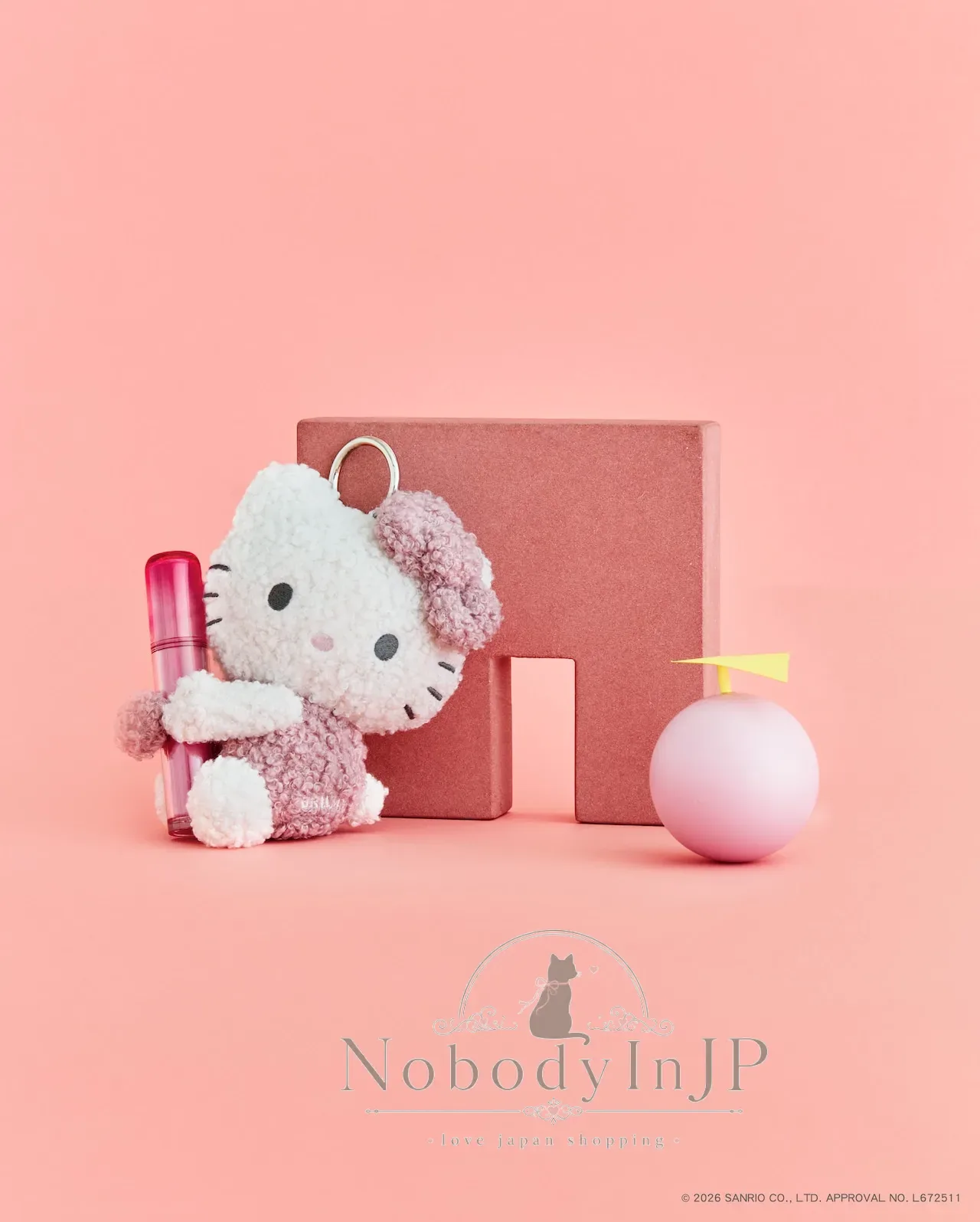 BRILMY x Sanrio kitty絨毛擁抱唇膏掛雜誌附錄