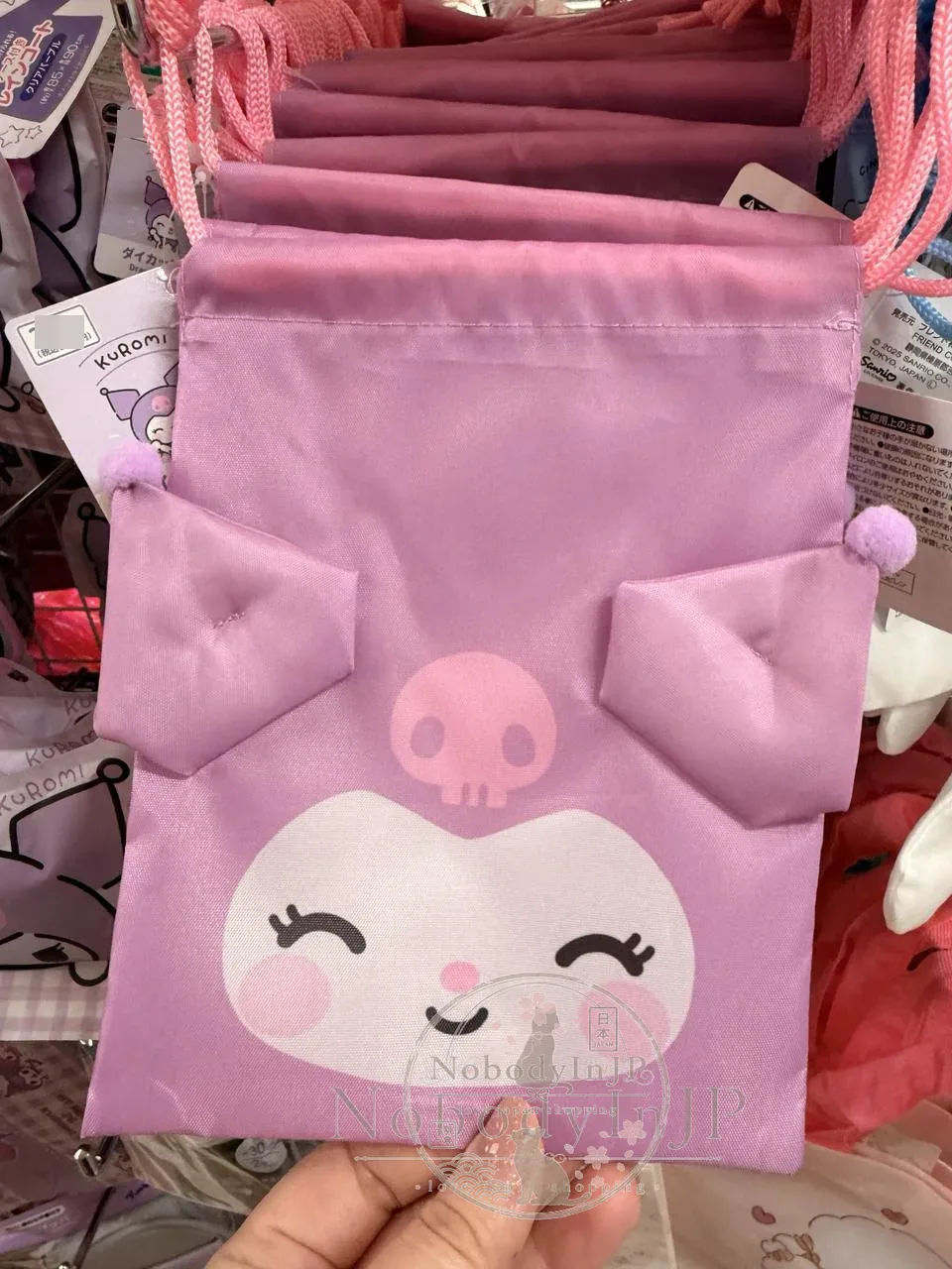 DAISO x Sanrio聯名大頭FACE束口袋