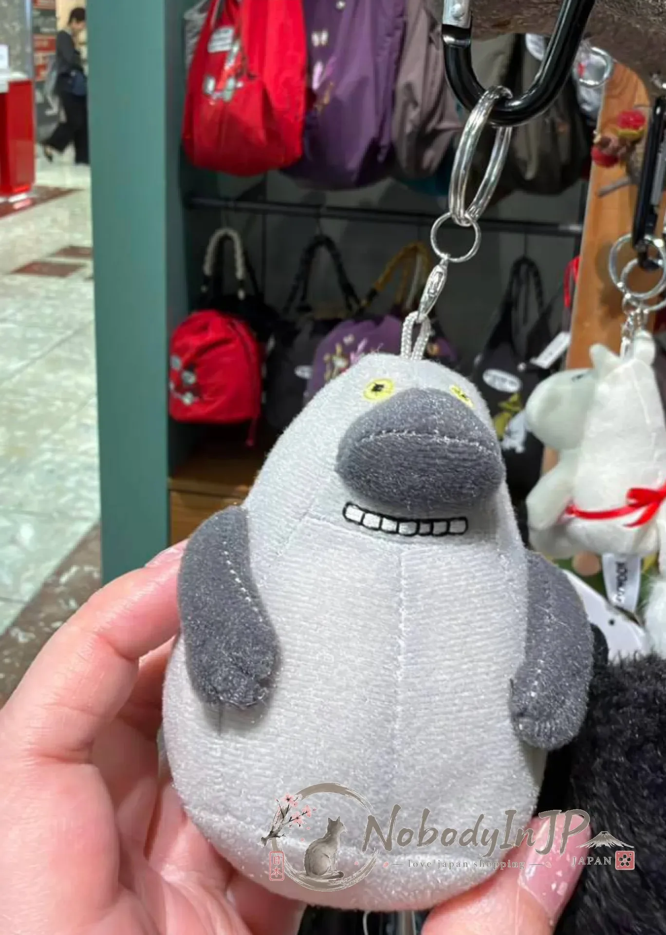 Moomin嚕嚕米登山扣迷你絨毛吊飾
