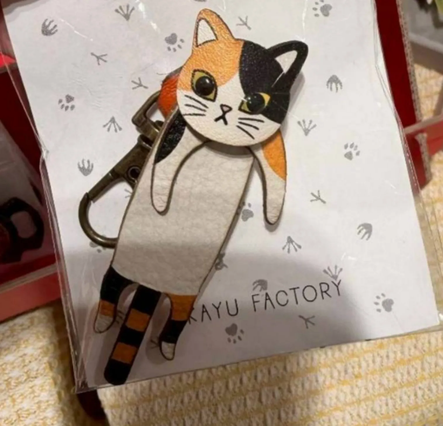 OKAYU FACTORY皮革貓咪組合吊飾