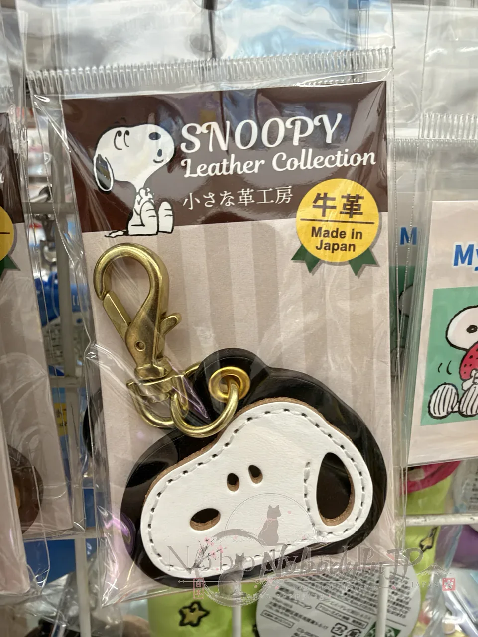 PEANUTS史努比日本製牛皮FACE吊飾 特價