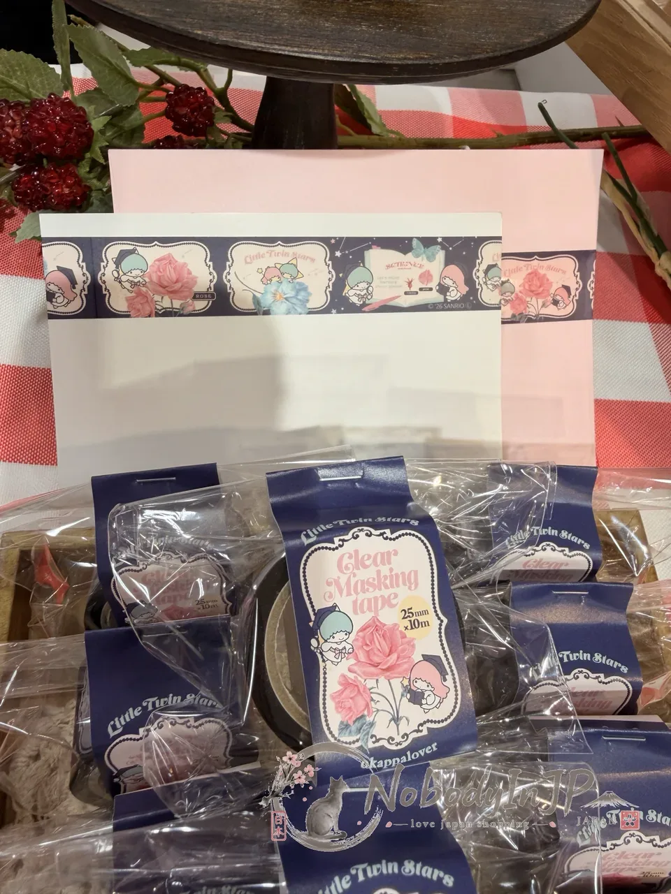 Sanrio伊勢丹期間限定展寬寬2.5cm紙膠帶