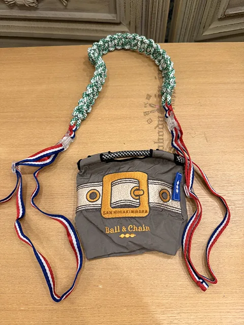 Ball&Chain迷你刺繡袋+背縄繩組 現貨