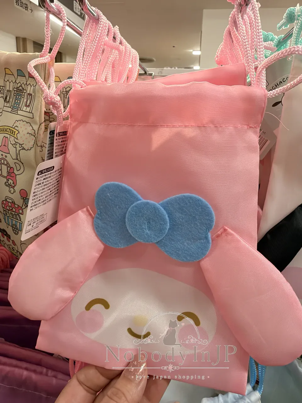 DAISO x Sanrio聯名大頭FACE束口袋