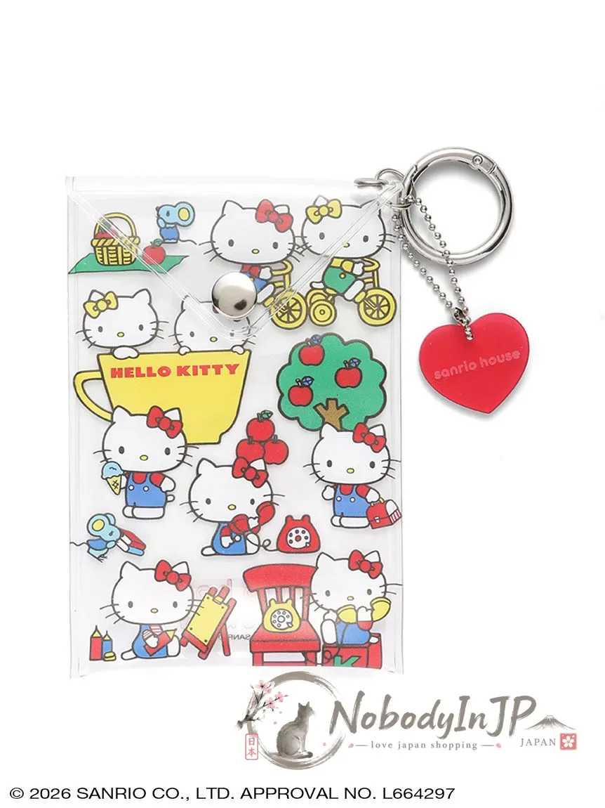 Sanrio houses PVC透明滿版登山扣掛包