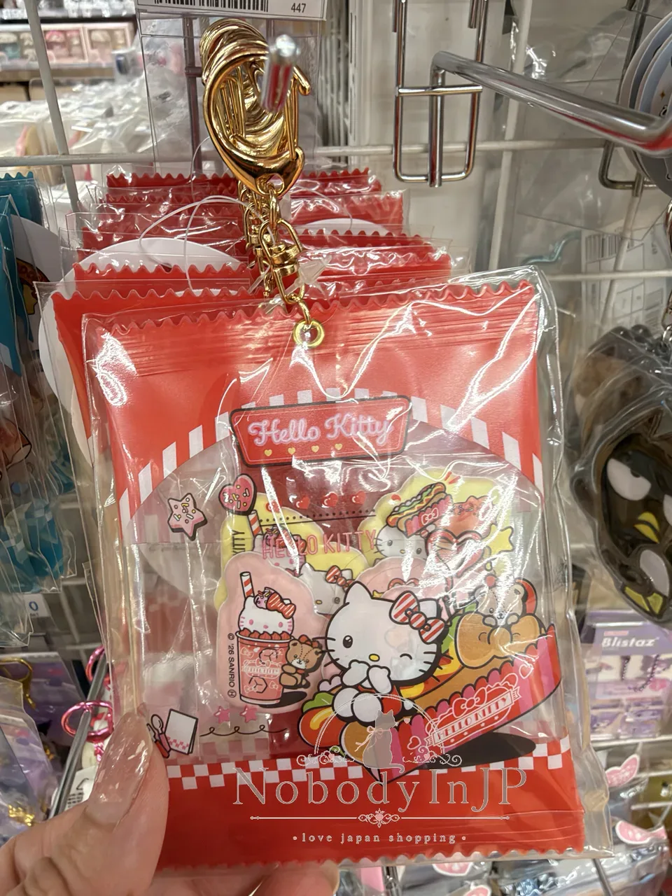 Sanrio 5入貼+PVVC透明掛袋組 特價