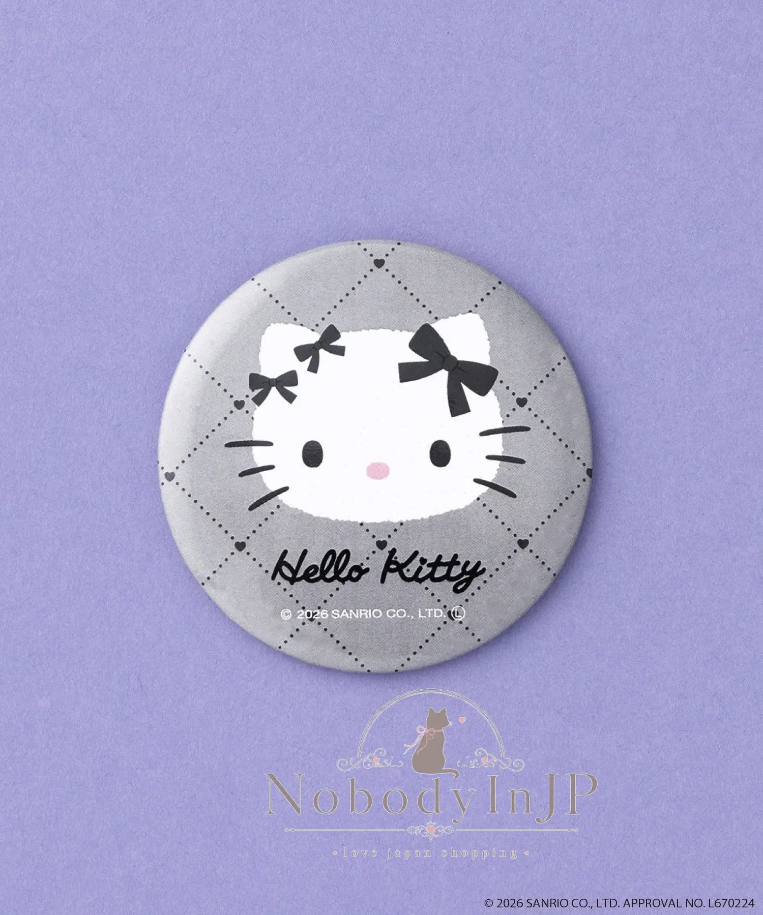 3COINS x kitty聯名圓形鏡
