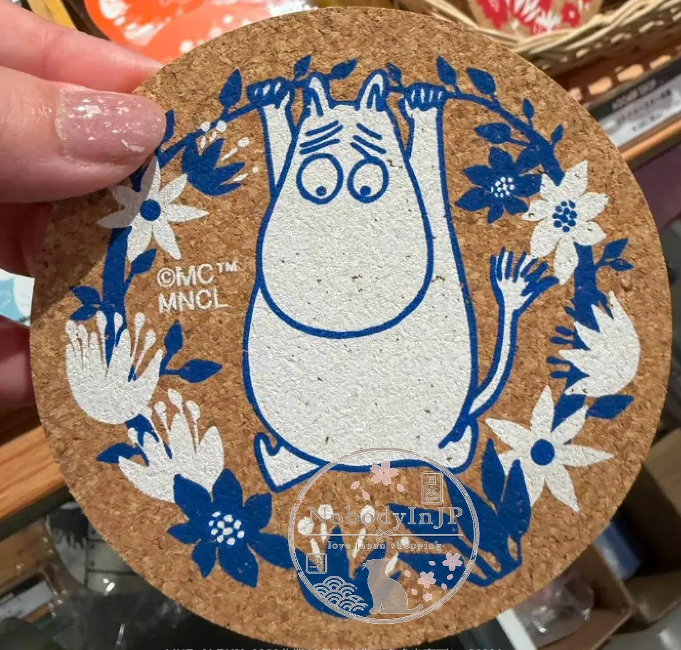 Moomin嚕嚕米圓形軟木杯墊