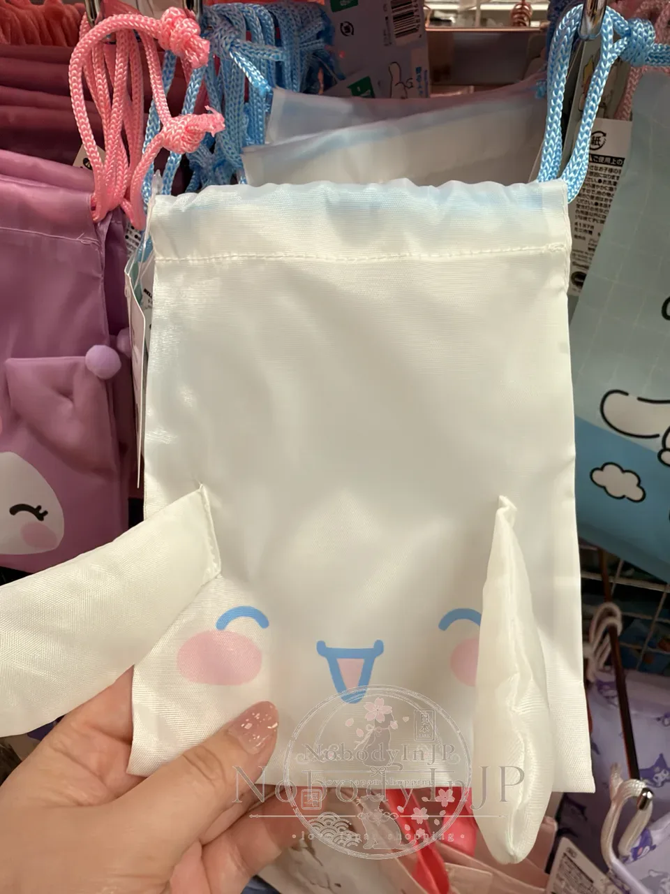 DAISO x Sanrio聯名大頭FACE束口袋