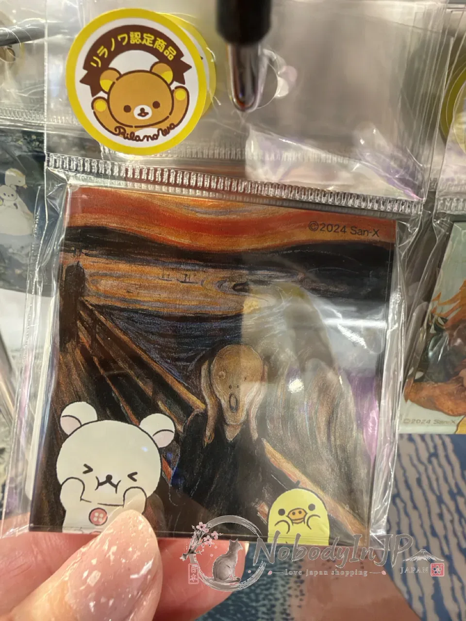San-X懶熊art系列方形磁鐵