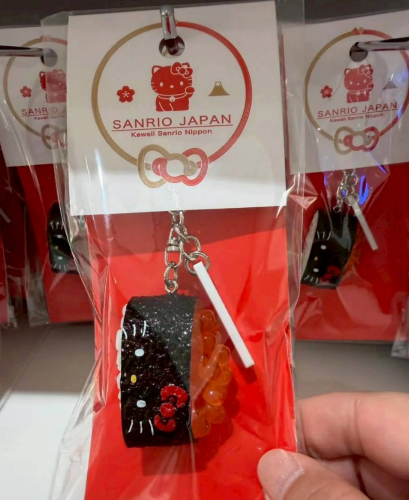 Sanrio 店面限定JAPAN系列元祖食品sample屋壽司吊飾